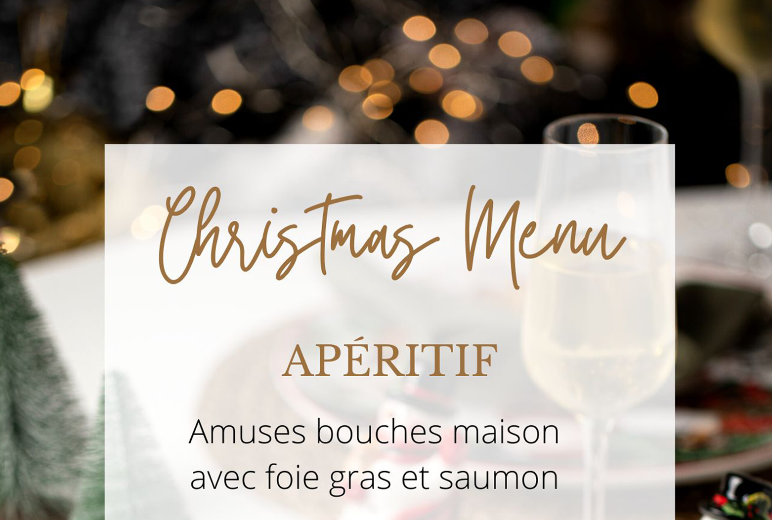 Menu de noël 2023